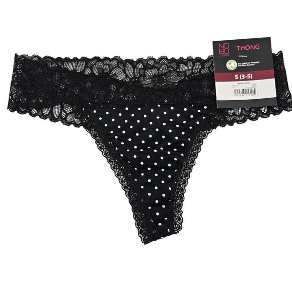 NO Boundaries NOBO Micro Lace Trim 3-Pack Thong Panties – Size Small NWT - Picture 10 of 11